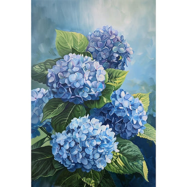 Blue Hydrangea Oil Canvas